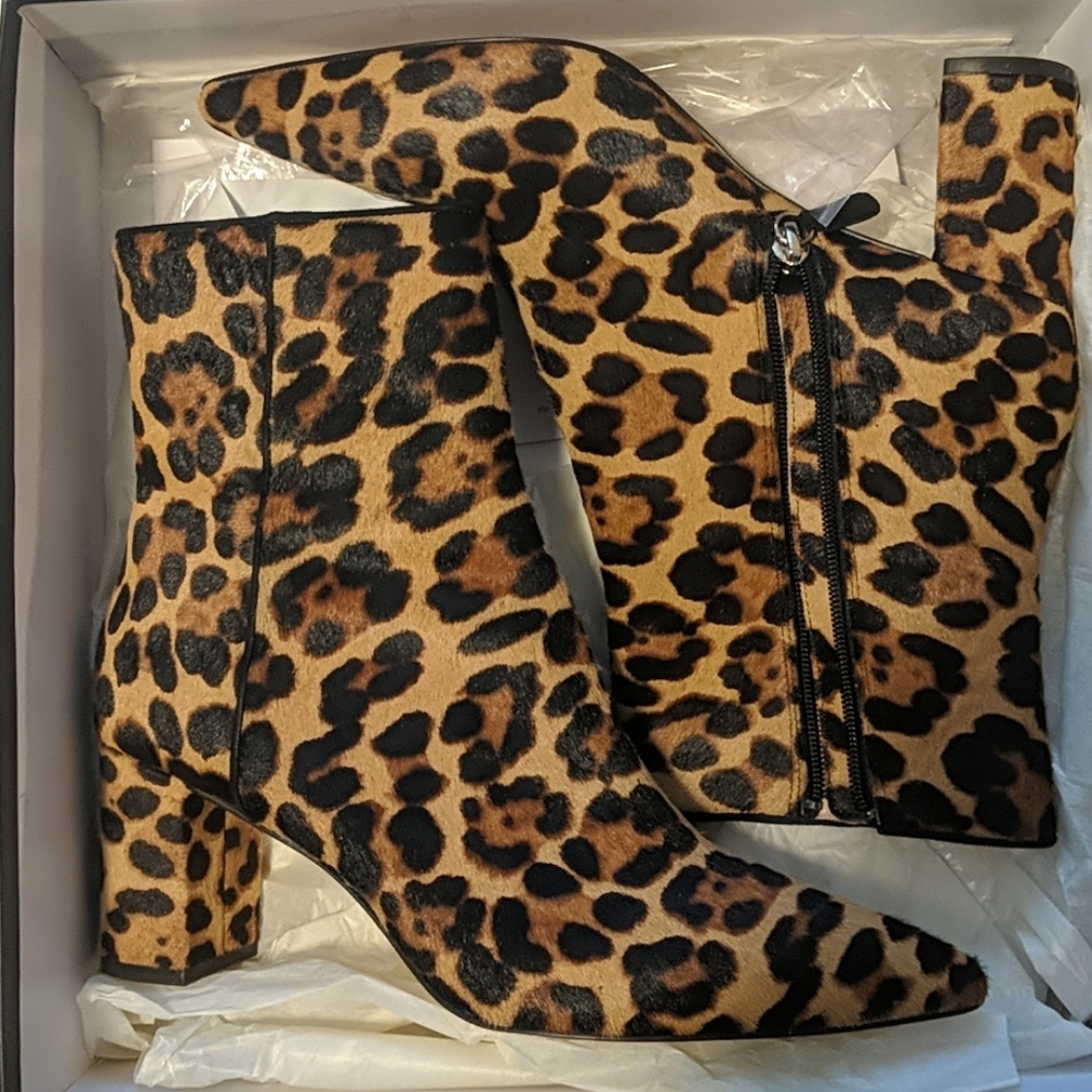 J Crew Sadie Boots Leopard Sz 9
